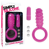 Simply Silicone 10X Love Button Ring - - Cock Rings